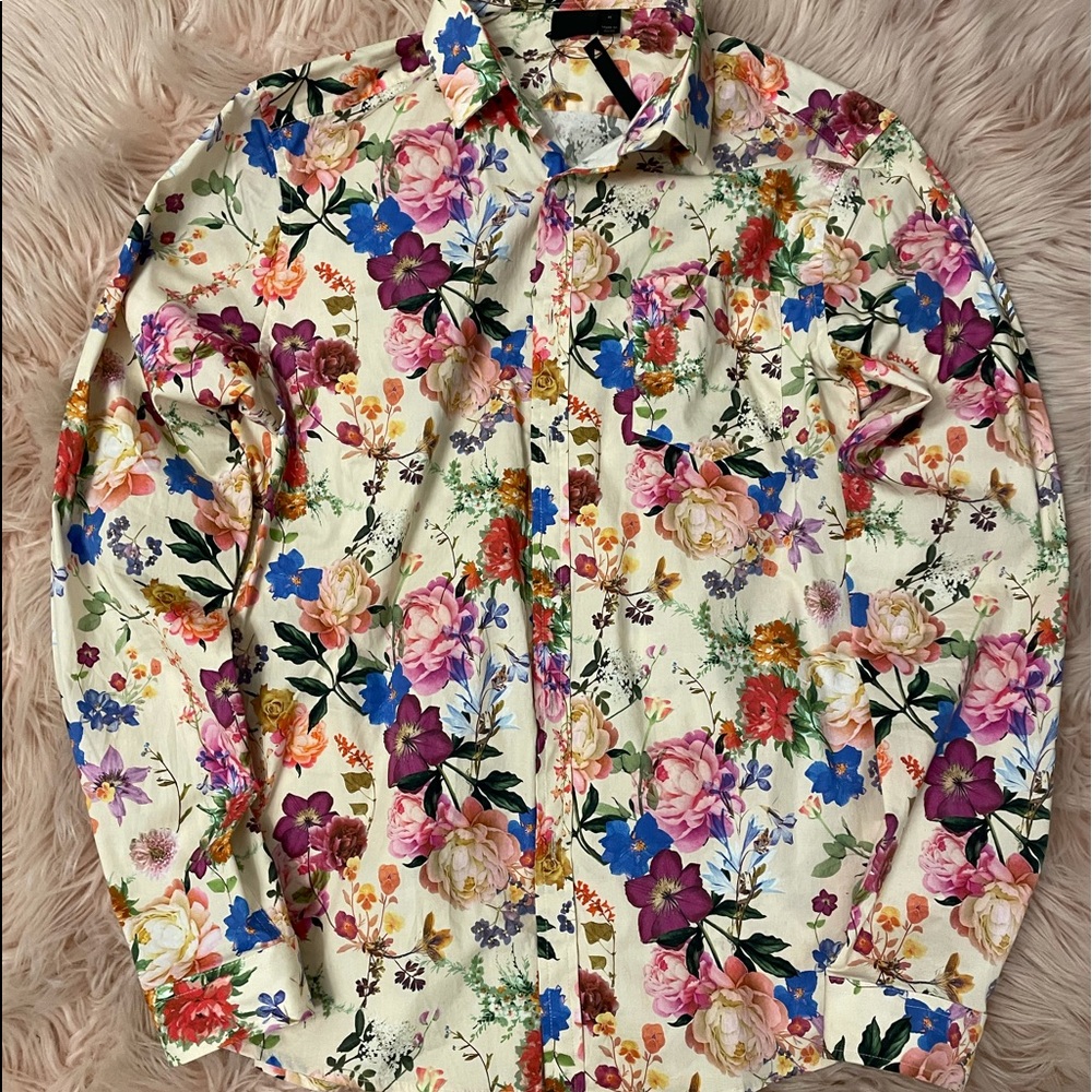 ASOS Floral dress shirt.